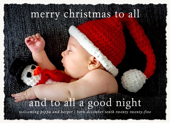 Goodnight All Personalized Holiday Cards