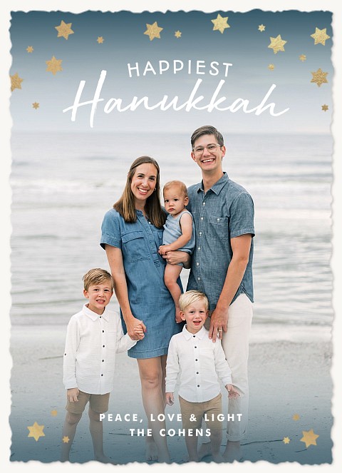 Star Confetti Hanukkah Cards