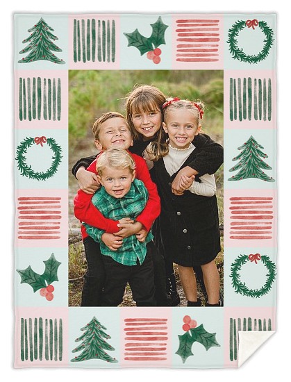 Merry Checks Custom Blankets