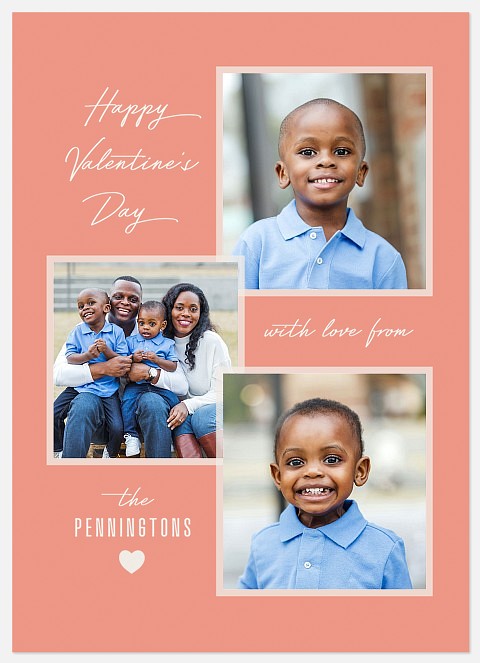 Overlay Collage Valentine Photo Cards