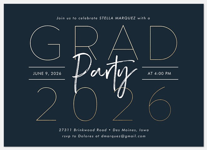 Stylish Mix Graduation Cards