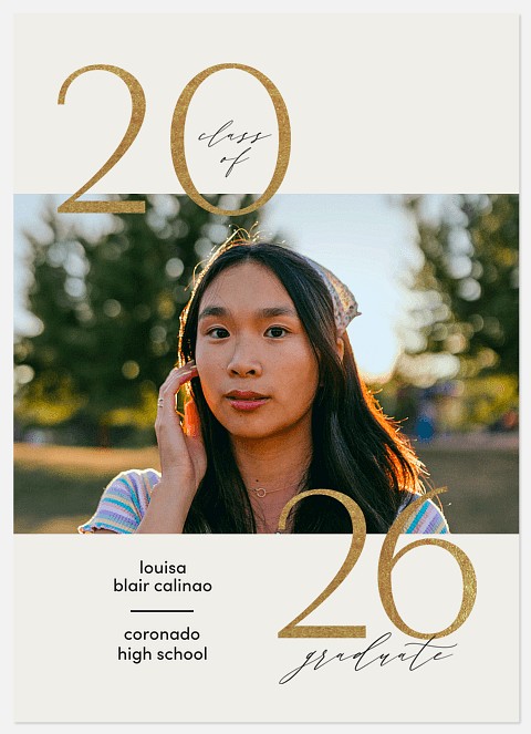 Minimal Glam Graduation Cards