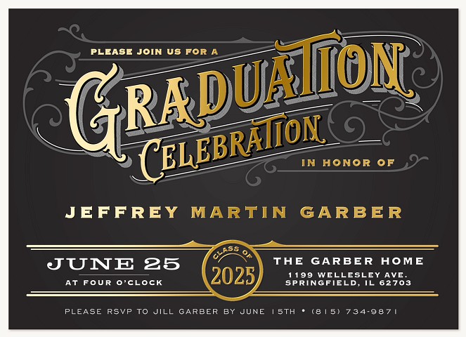 Dapper Celebration Graduation Announcements