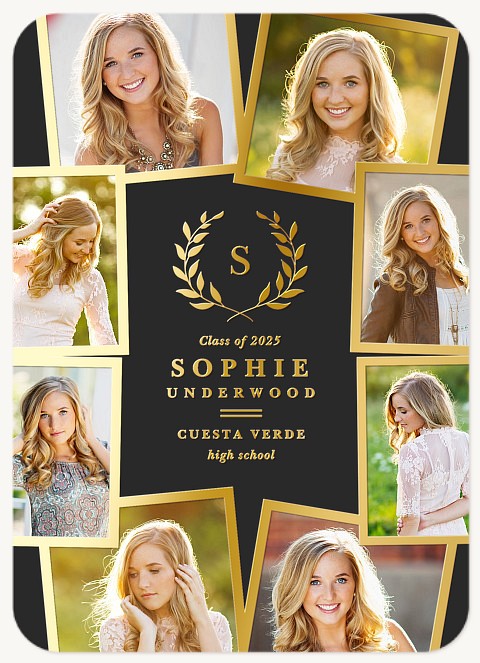 Modern Collage Graduation Announcements