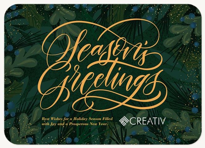 Juniper Flourish Business Holiday Cards