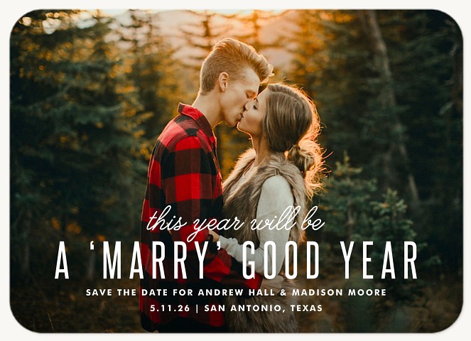 Marry Good Year Photo Holiday Cards