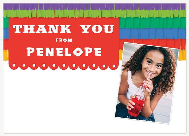 Fiesta Fringe Kids Thank You Cards