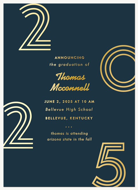 Inline Year Graduation Invitations