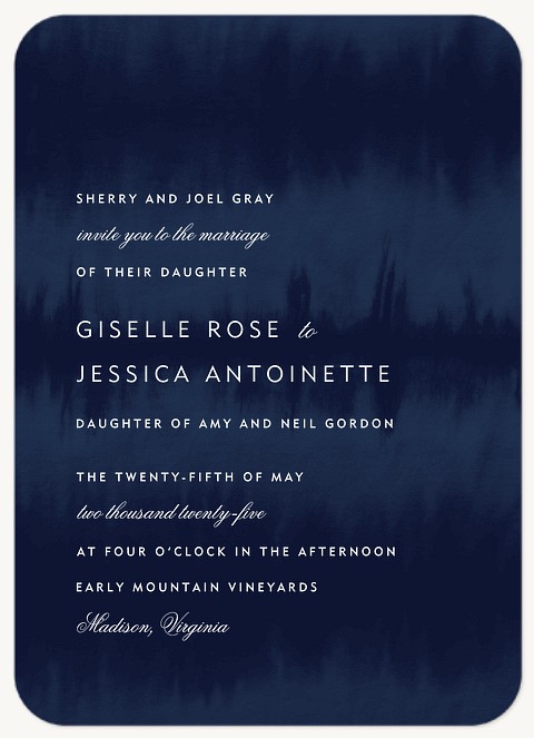 Modern Ink Wedding Invitations