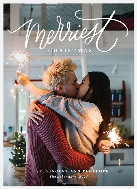 Festive Pen Holiday Photo Cards