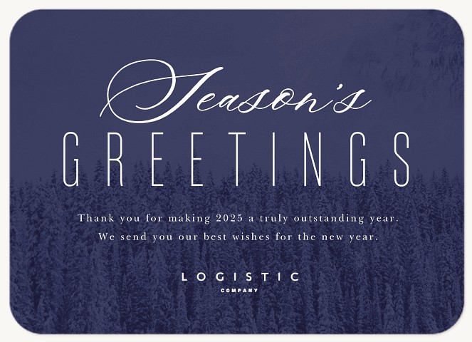 Indigo Forest Business Holiday Cards
