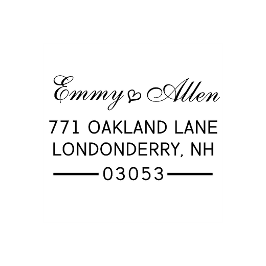 You and Me | Custom Rubber Stamps