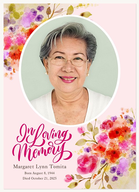 Blossom Bouquet Memorial & Sympathy Cards