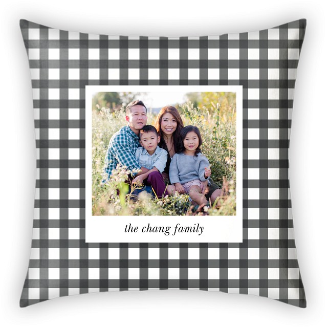 Gingham Check Custom Pillows