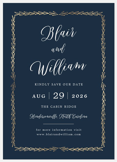 Sketched Border Save the Date Photo Cards