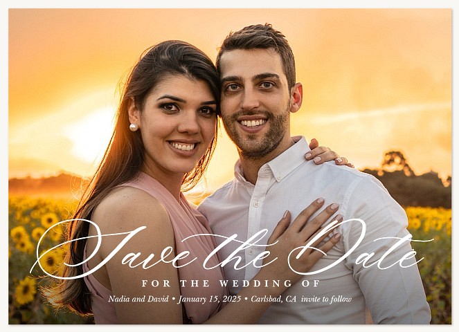 New Romance Save the Date Cards