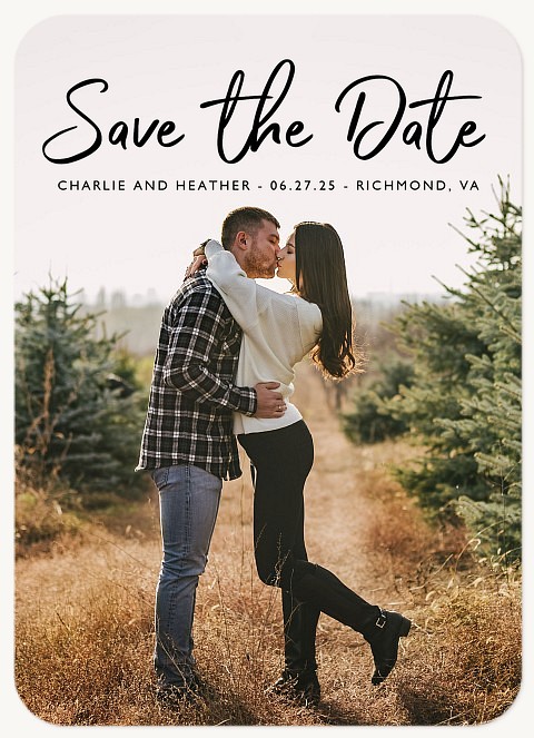 Marker Script Save the Date Cards