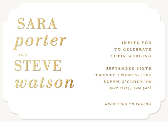 Uptown Wedding Invitations