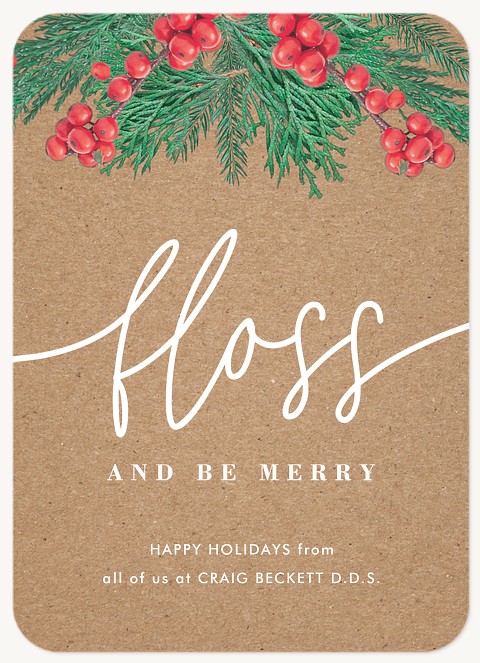 Merry Flossing Business Holiday Cards