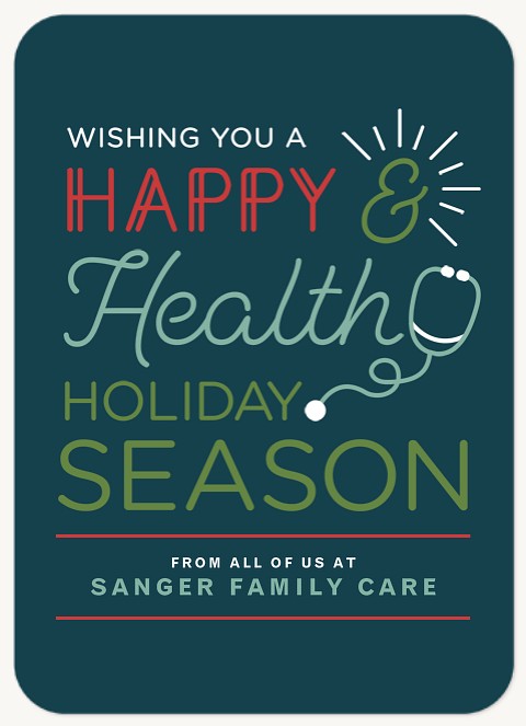 Wellness Wishes Business Holiday Cards