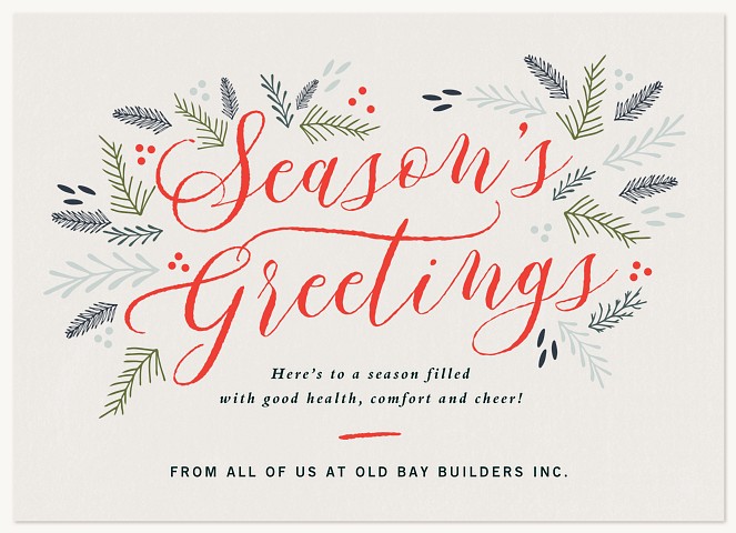Season's Best Business Holiday Cards