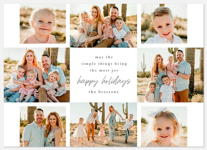 The Simple Things Holiday Photo Cards