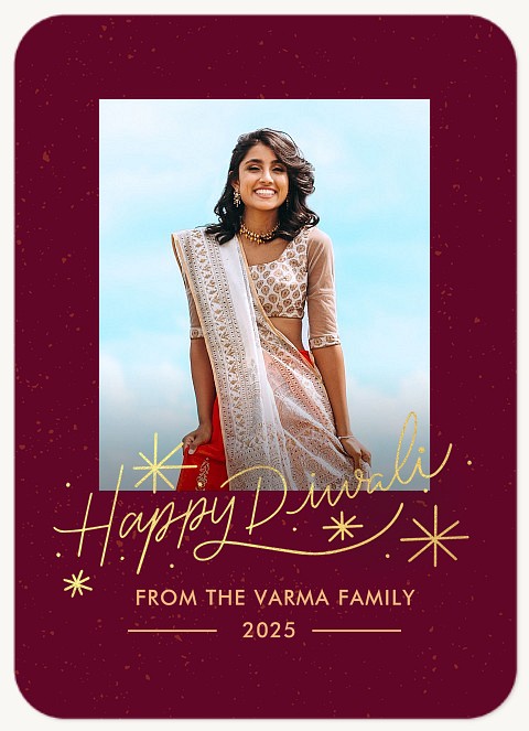 Sparkling Diwali Diwali Holiday Cards
