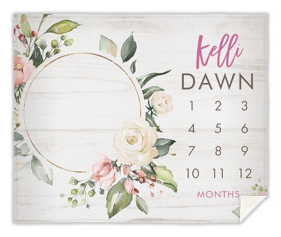 Floral Baby Custom Blankets