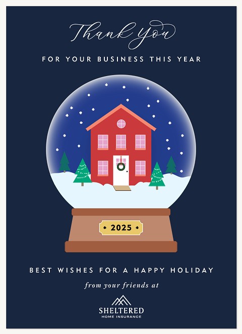 Magical Snow Business Holiday Cards
