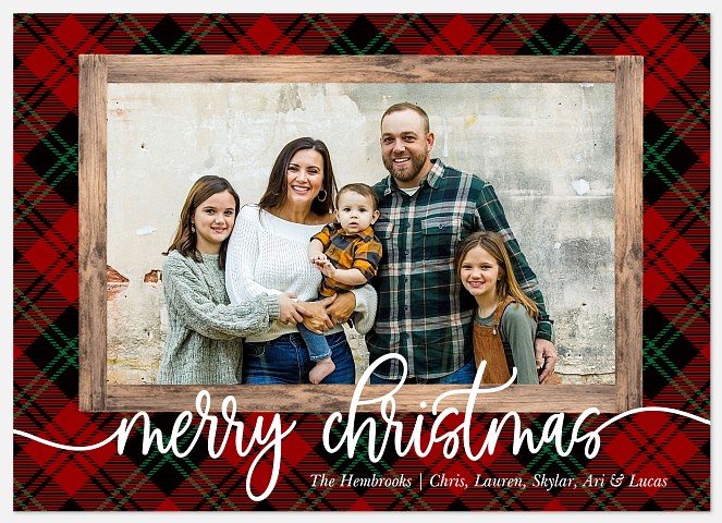 Winter Cabin Holiday Photo Cards
