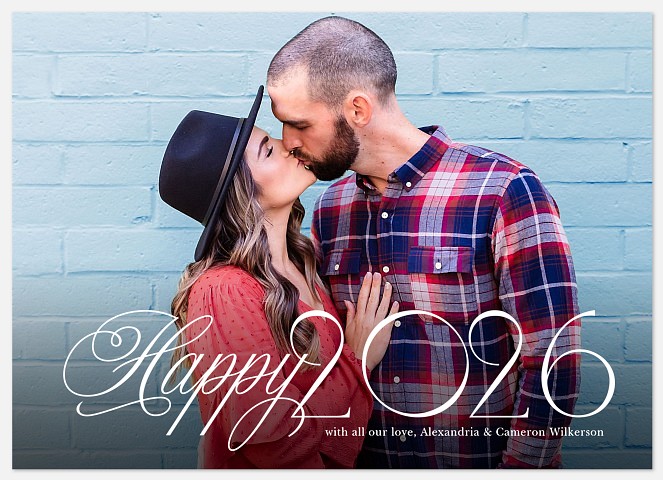 Elegant Year Holiday Photo Cards