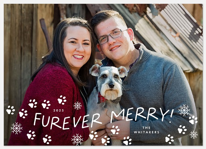 Furever Merry Holiday Photo Cards