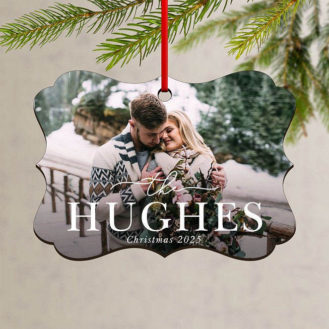 Bold Name Custom Ornaments