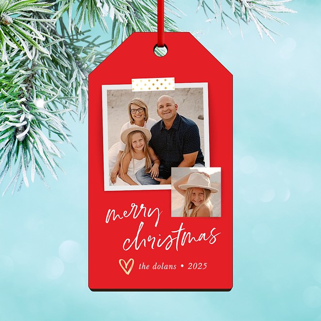 Christmas Snaps Custom Ornaments