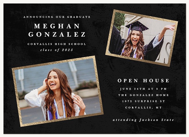 Shiny Frames Graduation Cards