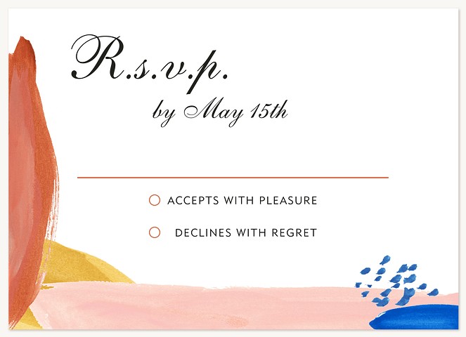 Modern Mix Wedding RSVP Cards