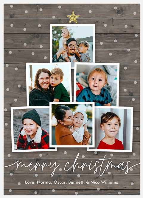 Farmhouse Tree Holiday Photo Cards