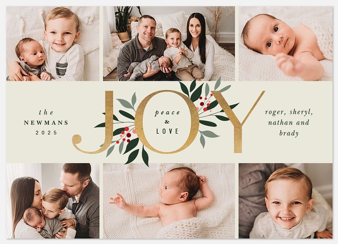 Ornamental Joy Holiday Photo Cards