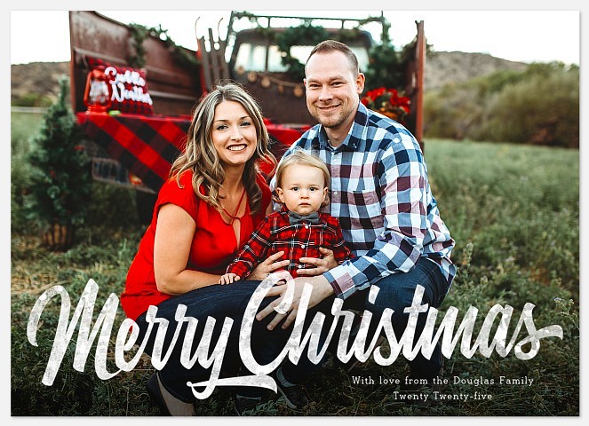 Frosted Holiday Photo Cards