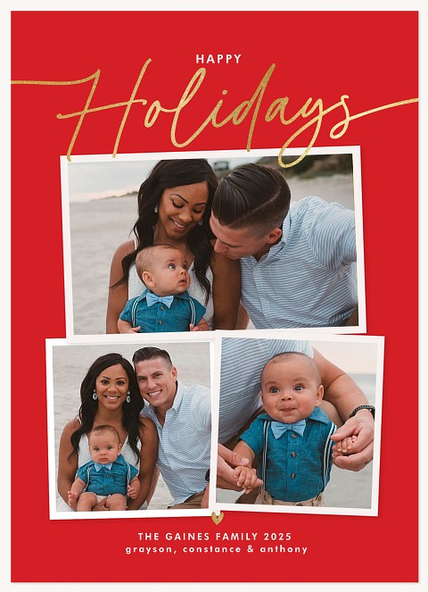 Sweet Simplicity Personalized Holiday Cards