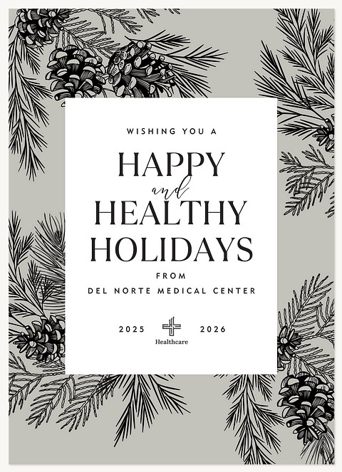 Pine Toile Business Holiday Cards