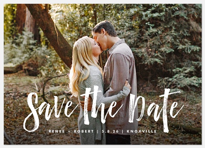Modern Marker Save the Date Photo Cards