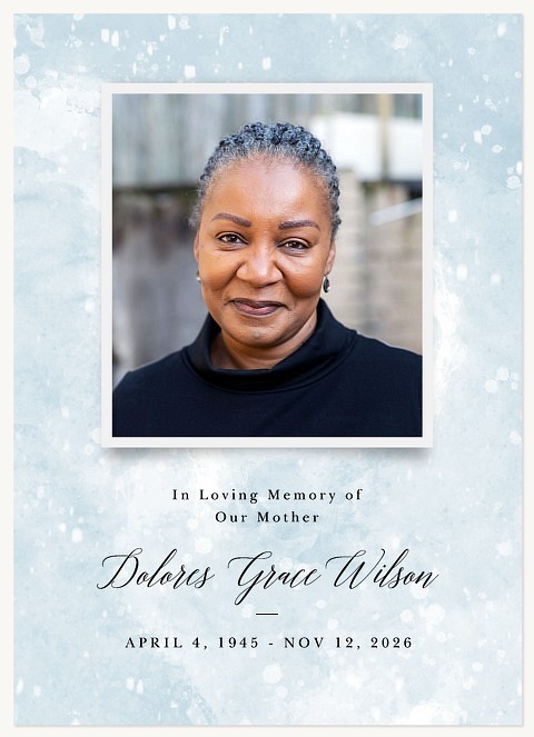 Watercolor Memories Memorial & Sympathy Cards