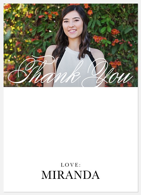 Elegant Flourish Thank You Cards 