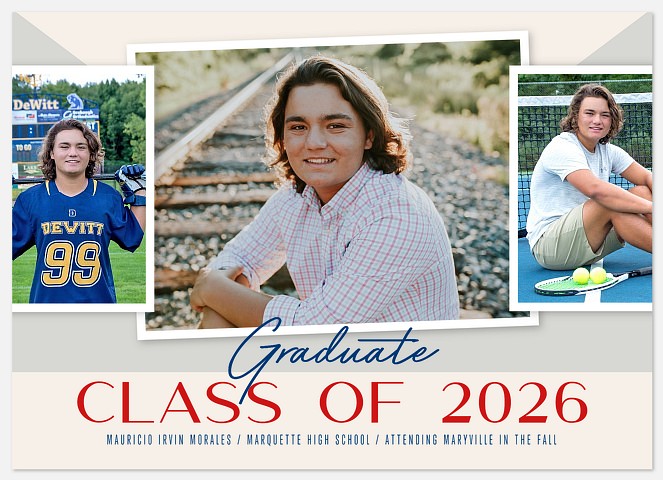 School Colors Graduation Cards