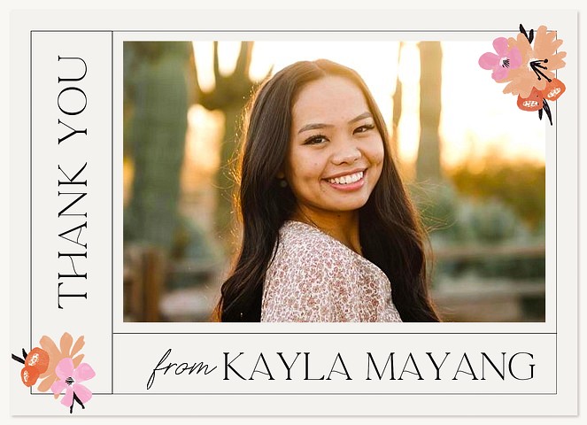 Floral Boho Thank You Cards 