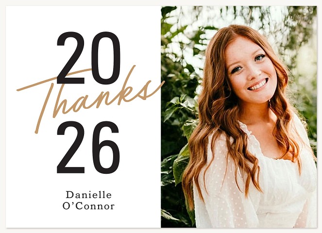 Angled Thanks Thank You Cards 