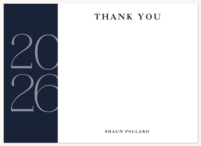 Large Year Thank You Cards 