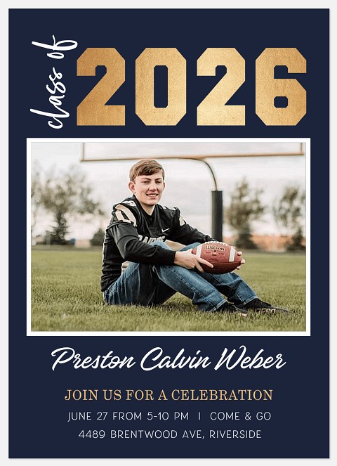 Navy Grad Graduation Cards