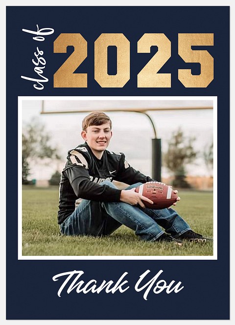 Navy Thank You Thank You Cards 